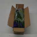 Agusbagli 24 Bundles Artificial Grass Fake Plants, Outdoor Fake Monkey Grass Greenery UV Resistant Faux Plastic Shrubs Arrangement for Patio Garden Porch Home Window Hanging Planter Decor - Purple