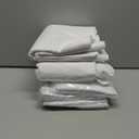 WIGENIUS 5 Pack White Table Cloth Rectangle Tablecloths 60X102 Inch,Polyester Table Cloth for 6 Foot Rectangle Tables,Wrinkle Resistant Washable Fabric Table Covers for Party,Wedding Banquet