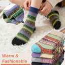 Loritta Wool Socks for Women Warm Winter Socks Knit Crew Calf Hiking Boot Sock Stocking Stuffers Gifts