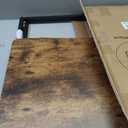 JOYMOOP 40" Rustic Brown Folding Desk No Assembly, Wooden Top, Middle Size, 40" Width