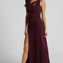 PARTY Women's Chunky Block Heels Open Toe Ankle Strap 3 Inch Heeled Sandals Comfortable for Wedding and Prom,Burgundy, Size-7.5