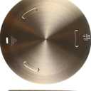 Heat Diffuser Plate, Stainless steel with aluminum interlayer Induction Adapter Plate with Removable Handle for Electric Gas Stove Cooking 6.3inch