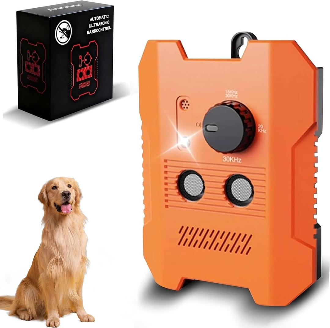 Barkguard Pro, Upgraded Bark Guard for Dogs, Ultrasonic Anti Barking Device for Dogs, Dog Bark Deterrent Devices 10 Meters Range, 3 Adjustable Levels, LED Light, Dog Barking Stopper for Indoor Outdoor