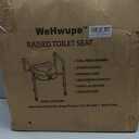 WeHwupe Raised Toilet Seat with Handles for Elderly - Toilet Seat Risers for Seniors with Adjustable Padded Arms - Elevated Toilet Safety Seat for Standard or Elongated Commode