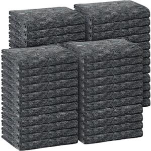 32 Pieces Textile Moving Blankets Bulk 54 x 72 Inch Furniture Blanket High Tensile Strength Pads Shipping Packing Blanket for Moving Furniture Floors Moves and Storage Equipment(Grey)