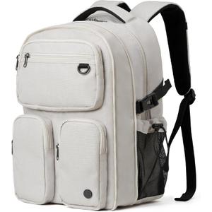 mixi Large Capacity Travel Laptop Backpack, Lightweight Durable College Bookbag Men Woman 15.6" Computer Bag, Water Resistant Outdoor Hiking Backpacks With Multifunction Pockets, 16 Inch Expandable
