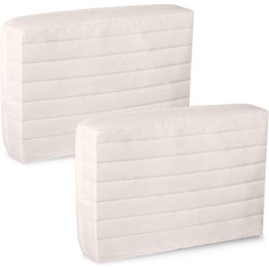 Tatuo 2 Pcs Air Conditioner Covers for Inside 21 x 14 x 3 Inch Windproof Waterproof Window Air Conditioner Units Cover with Drawstring Double Insulated Ac Cover for Indoor