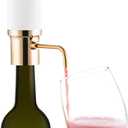 WINIRINA Electric Wine Aerator Dispenser Electric Smart Decanter, Rechargeable with Micro USB Cable (White)