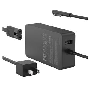 65W Charger Compatible with Microsoft Surface Pro 11, 10, 9, 8, 7+, 7, 6, 5, 4, 3, X, Power Adapter for Windows Surface Laptop 7/6/5/4/3/2/1, Go Tablet, Book 3/2/1, Support 44W, 36W, LED, 10FT