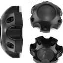 Wheel Center Caps for Ultra Motorsports 6 Lug Center Hubcaps, P/N: 89-9765 C812206, 4 Pack Black Center Cover Ror Rim