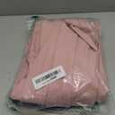 ChiaoLezhee Pleated Maxi Dress, Mock Neck A Line, Fall Holiday, Long Sleeve Modest Business Casual Flowy Dresses for Women (6-8, Light Pink)