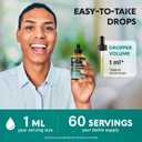 Lions Mane Liquid - USDA Certified Organic Lions Mane Supplement - Brain Support, Energy, Memory & Focus - Sugar & Alcohol-Free Lion's Mane Mushroom Extract 72,000 mg / Bottle, 2 Fl OZ, 2 Month Supply