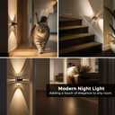 L LOHAS LED Night Light Projector, Night Lights Plug into Wall, Dusk to Dawn Sensor, 180Rotating Nightlight for Kids, 0-150LM Dimmable Soft White Ambient Lighting for Bathroom, Decor, Gifts, 2 Pack