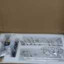 Battery Operated Wall Sconce Set of 2,3CCT Dimmable,10400mAh,Black Modern Rechargeable Wall Sconce with Remote,Wireless Wall Lights for Bedroom,Living Room,Hallway(15.3 inch) without dots inside