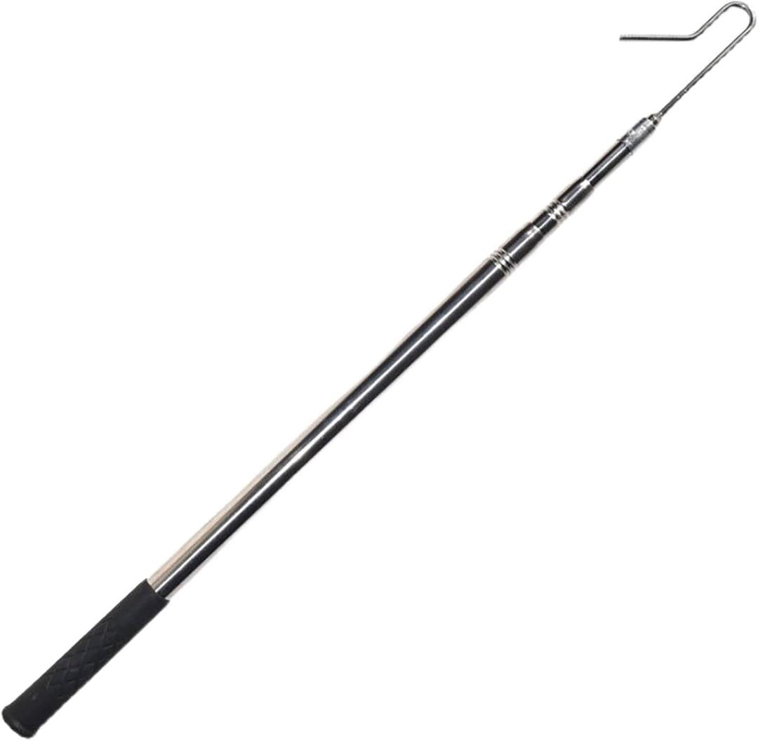 GLOBOTECH Extendable Chicken Catcher Leg Hook - Stainless Poultry Hook Fowl Catcher, 25" Extend to 59", Perfect Tool for Safe and Easy Handling of Fowl, Duck Catcher Instead of Bird Catching Net