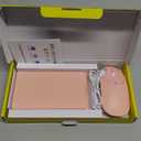 Mini Rechargeable Foldable Bluetooth Keyboard and Mouse Combo, Portable (Sync Up to 3 Devices), Ultra-Slim Travel Folding Keyboard for iPhone iPad Mac Android Windows iOS, Pink