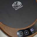 SourKeeper, Larger 2-in-1 Sourdough Starter Warmer Pro - 2026 Upgrade Larger Heating Plate, Dough Temp Probe, 1F Control (70110F), 24H Timer, Real-Time Monitoring Walnut,6.5inch