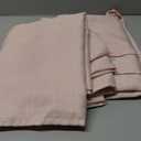 Chyhomenyc Bennet Blush Pink Curtains 63 Inch Length 2 Panels, Faux Linen Textured Semi Sheer Light Filtering Soft Airy Rod Pocket Window Treatment Drapes for Living Room Bedroom, Each 40" Wx63 L