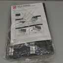 4-Tier Stackable Closet Organizers and Storage Shelves, Clothes Shelf Organizer Basket Bins, Foldable Sweater Storage for Closet Organizer System, Black (Patent Pending)