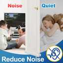 MAXTID Under Door Draft Stopper White 32Inch, Weather Stripping Door Seal, Door Sweep for Exterior & Interior Doors Door Bottom Seal Dust and Noise Insulation Large Door Draft Guard of Doors Blocker