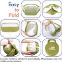 Pawaboo Small Animals Playpen, Waterproof Small Pet Cage Tent with Zippered Cover, Portable Outdoor Yard Fence with 3 Metal Rod for Chick/Kitten/Puppy/Guinea Pig/Rabbits/Hamster/Chinchillas,Green