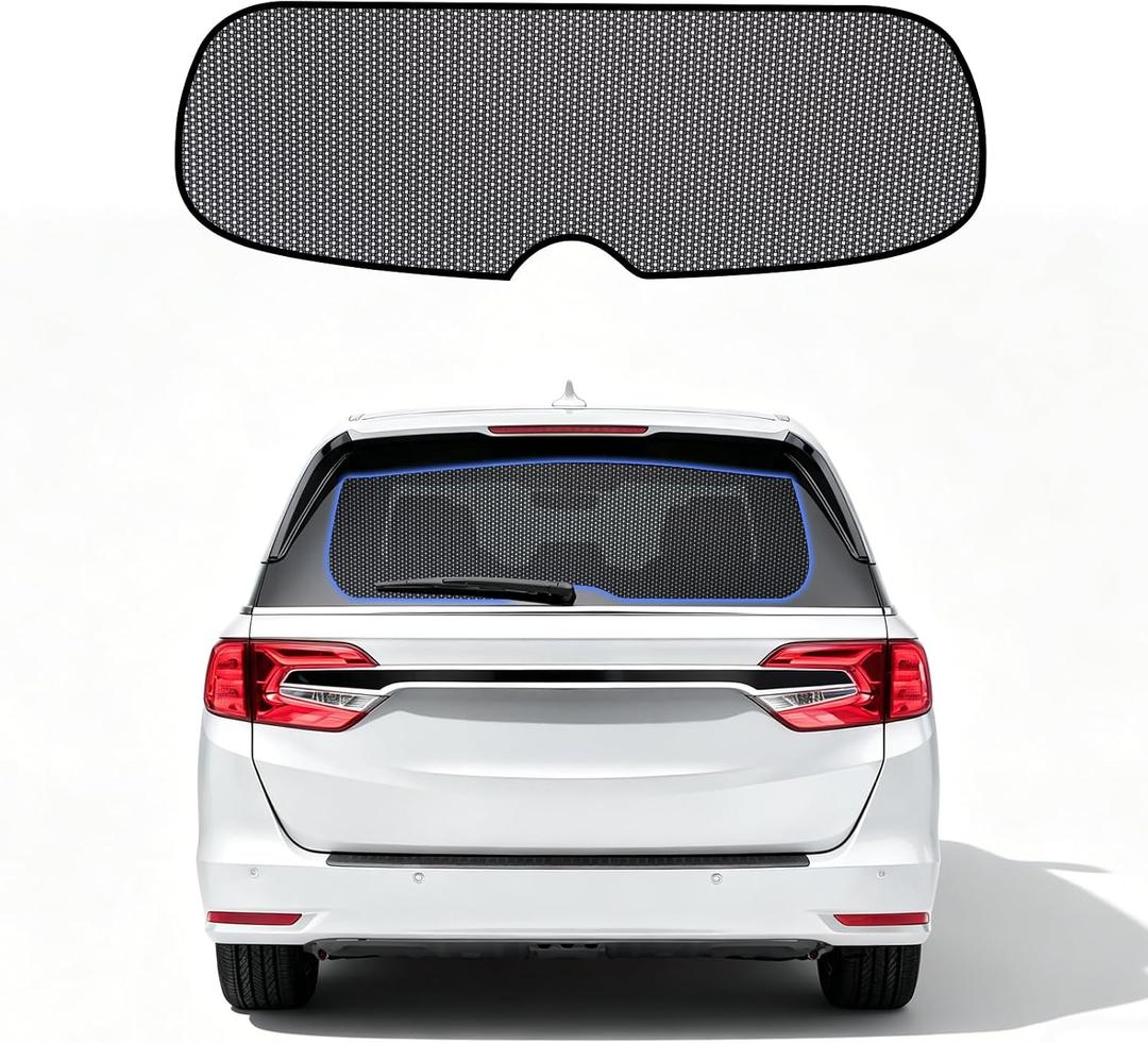 ZATOOTO Rear Window Sun Shade for Odyssey2015-2024, Visible Back Windshield Shades for Safety Driving UV Rays Protection Reduce Heat Mesh Window Shade for Baby in Car