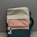 Taygeer Carry On Backpack, 35l Travel Backpack for Women Airline Approved, Cute Underseat Personal Item Travel Bag With Shoe Compartment, Casual Daypack Gifts for Friend Weekend, Beige Peacock Pink