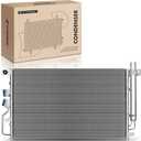 A-Premium Air Conditioning A/C Condenser Compatible with 2010-2015 Chevrolet Equinox & 2010-2015 GMC Terrain, Replace# 20839794