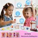 2 x Xgmadiles Party Favors for Kids 3-12Y - 30Pack Mini Building Blocks Set for Goodie Bags Stocking Stuffers Classroom Prizes Birthday Gifts, Creative DIY Jewelry Making Kits for Girls