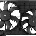 Radiator Cooling Fan Assembly for Volkswagen Beetle 2012-2019 for Volkswagen Jetta 2007-2018 for Volkswagen Golf 2010-2014 for Volkswagen Rabbit 2006-2009