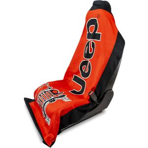 Seat Armour Jeep Seat Towel - Universal Fit Soft Machine Washable Jeep Towel - Easy Install, Multipurpose Towel2Go Seat Cover for Jeep - Red