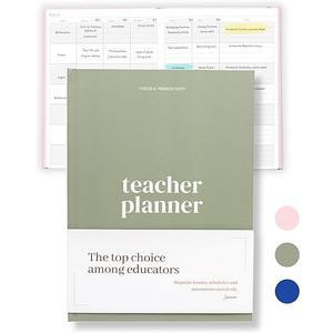 Lamare Teacher Planner 2025-2026 Academic Year – Undated Planner & Lesson Planner Book for Teachers with Class Schedule, Student Info & Weekly Planning