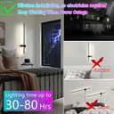 Battery Operated Wall Sconce, Wireless Wall Lights Set Of Two With Remote Control, 10000mAh Detachable Rechargeable Wall Lamp Lighting Up To 80 Hrs, RGB Dimmable Wall Sconce For Living Room Hallway