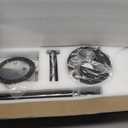 52" Wood Ceiling Fan with Lights Remote Control,Quiet DC Motor 3 Blade Ceiling Fans for Patio Living Room, Bedroom, Office,Indoor Outdoor(Black+Dark Walnut)