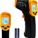 Digital Infrared Thermometer gun for cooking,BBQ,Pizza oven,Ir Thermometer with Backlight,-58℉~932℉(-50℃~500℃) Handheld Non Contact Heat Laser Temperature Gun (Not for Human)