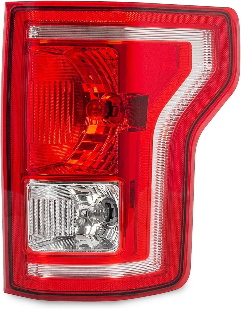 RANSOTO F150 Tail Light Compatible With Ford F-150 2015 2016 2017 Right Passenger Side Rear Brake Lights Tail Lamps With Bulbs Repalce FL3Z13404A, FO2801239