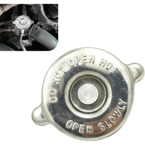 Radiator Cap 16 PSI, Stainless Steel Engine Seal Lug Design Radiator Cover, Standard Specification Replacement Assembly, Suitable for Most Cars (Silver)