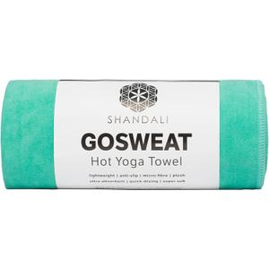 Shandali GoSweat Non-Slip Hot Yoga Towel with Super-Absorbent Soft Suede Microfiber in Many Colors, for Bikram Pilates and Yoga Mats.