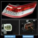 Rear Tail Light Brake Lamp Driver Left Side and Passenger Right Side Compatible with 2010-2011 Toyota Camry 8155006340 8156006340