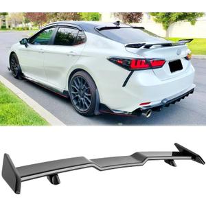 Toyota Camry Spoiler 57inch Rear Spoilers Compatible with 2018-2023 Toyota Camry,Honda Accord Glossy Black PP Universal Trunk Spoiler Wing for Sedan