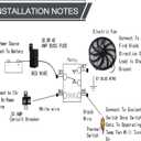 7" inch Universal Slim Fan Push Pull Electric Radiator Cooling 12V Mount Kit Black