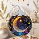 Sun Moon Ornament, Christmas Ornaments, Christmas Decorations for Tree, Stained Glass Ornament, Heirloom Keepsake, Gift Exchange, Gift Ideas, Bauble Present - Sun, Moon and Stars