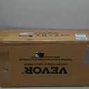 VEVOR Utility Service Cart, 2 Shelf 550LBS Heavy Duty Plastic Rolling Utility Cart, Medium Lipped Shelf, 360° Swivel Wheels, Ergonomic Storage Handle for Warehouse Garage, Black