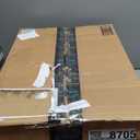 Adjustable Medical Bedside Commode Chair with Padded Backrest, Drop Arm Support, Height Adjustable