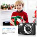 Digital Camera, FHD 1080P Point and Shoot Kids Camera, with 32GB Card,16X Zoom Anti Shake,48MP Compact Portable Small, for Starter Kid Children Teen Student Girl Boy