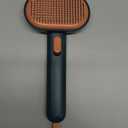 Aumuca Dog Brush for Shedding, Self Cleaning Cat Grooming Brush with Release Button, Cat Hair Brush to Remove Loose Fur, Tangles & Dirt, Great for Long and Short Haired Cats, Green