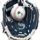 Franklin Sports MLB Youth Teeball Glove and Ball Set - Kids Baseball and Teeball - Perfect First Kids Glove - 9.5"