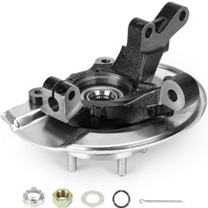 Front Right Steering Knuckle & Wheel Bearing Hub Assembly for Jeep Compass 07-17, Patriot 2007-2017, Dodge Caliber 2007-2012, 4WD AWD FWD, Replace for 698-410 698410 510090, Passenger Side