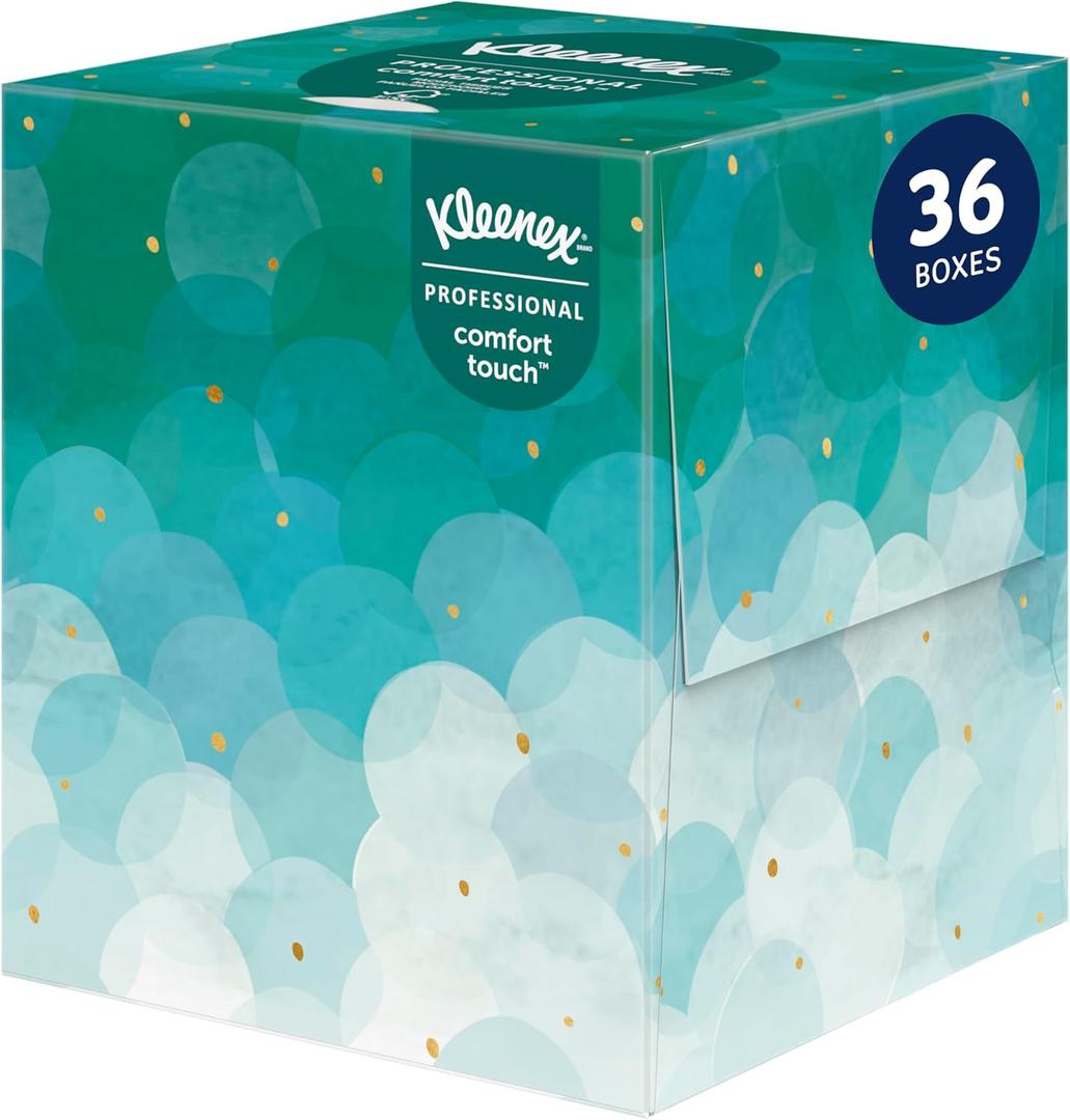 Kleenex Professional Facial Tissue, Bulk (21270), 2-Ply, White, Upright Cube Boxed Format, Designed for Business (90 Tissues/Box, 36 Boxes, 3,240 Sheets/Case) Kleenex Professional Facial Tissue, Bulk (21270), 2-Ply, White, Upright Cube Boxed Format, Designed for Business (90 Tissues/Box, 36 Boxes, 3,240 Sheets/Case)