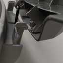 simplehuman 50 Liter / 13 Gallon Semi-Round Kitchen Step Trash Can with Secure Slide Lock, Grey Plastic (Gray)